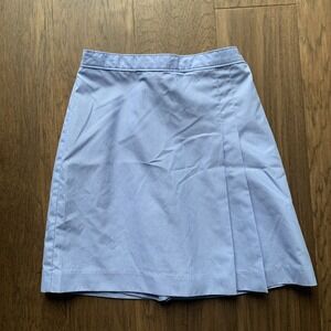 Mills Uniform Skort (or Skirt) Girl's Sz 8 - Light Blue & White Vertical Stripes
